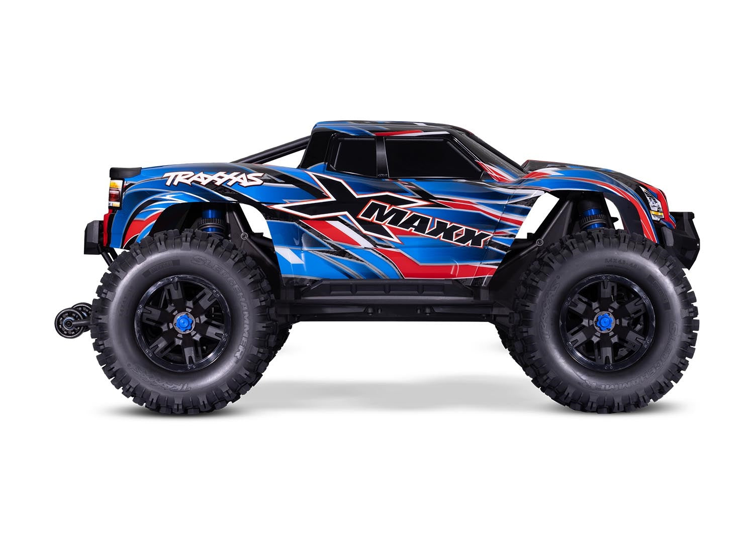Traxxas - X-Maxx 8S 1/6 4WD Brushless RTR Monster Truck w/2.4GHz TQi Radio, TSM & Belted Tires, Azul