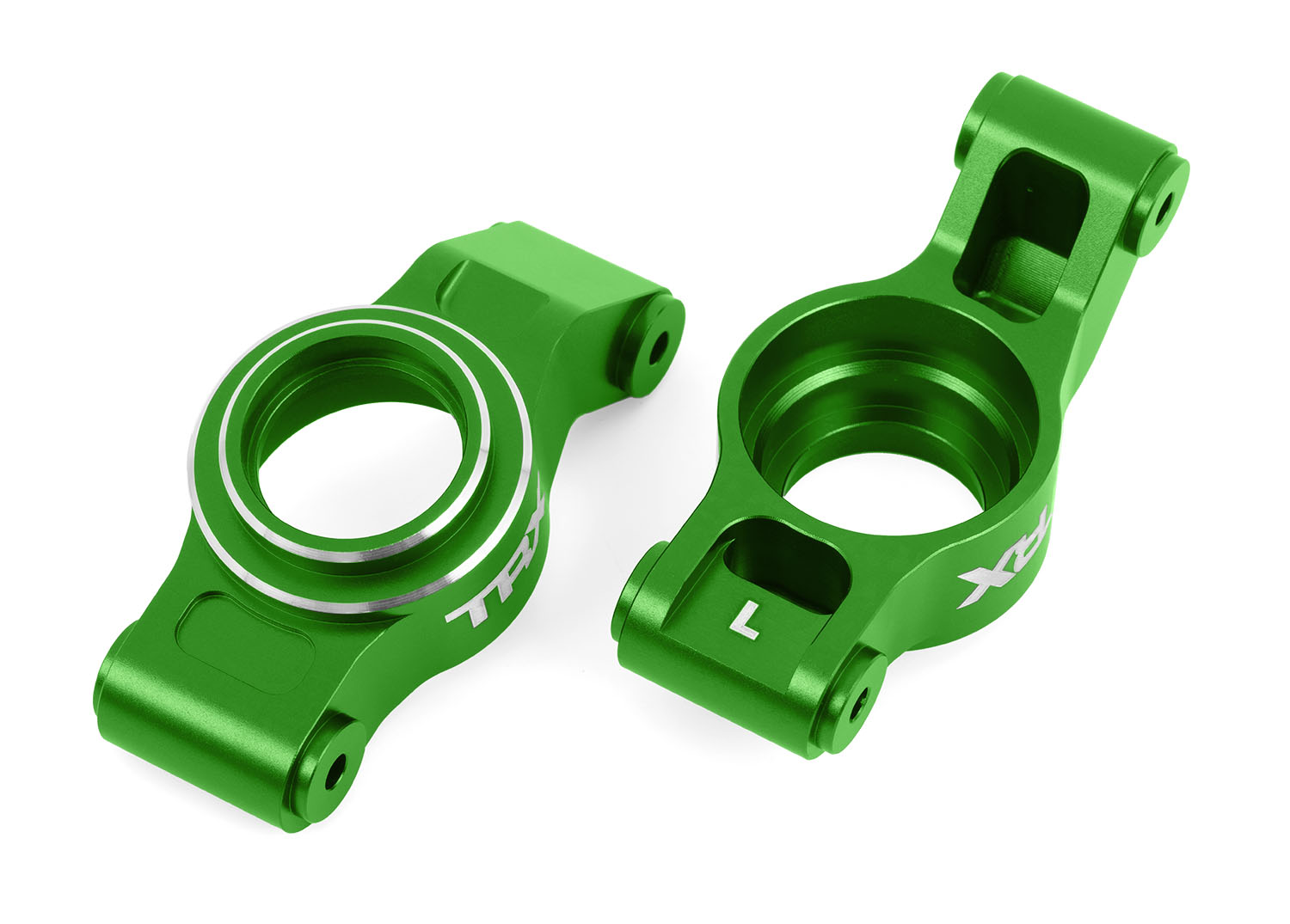 Traxxas - Skip to the end of the images gallery Skip to the beginning of the images gallery X-Series Green Aluminum Rear Stub Axle Carriers (L&R)