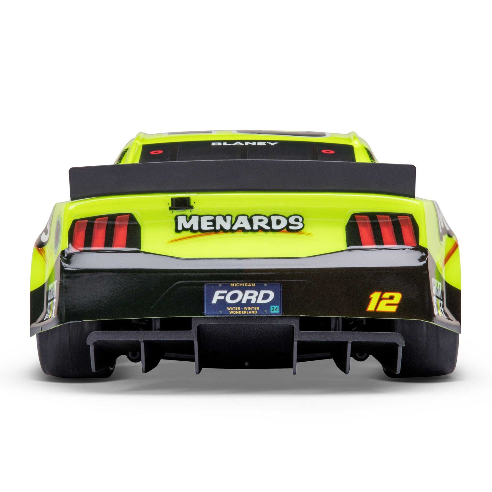 Team Losi - 1/12 NASCAR RC Racecar Ryan Blaney No. 12 2024 Menards Ford Mustang 2S AWD RTR Brushed On-Road (Battery & Charger Included), Yellow