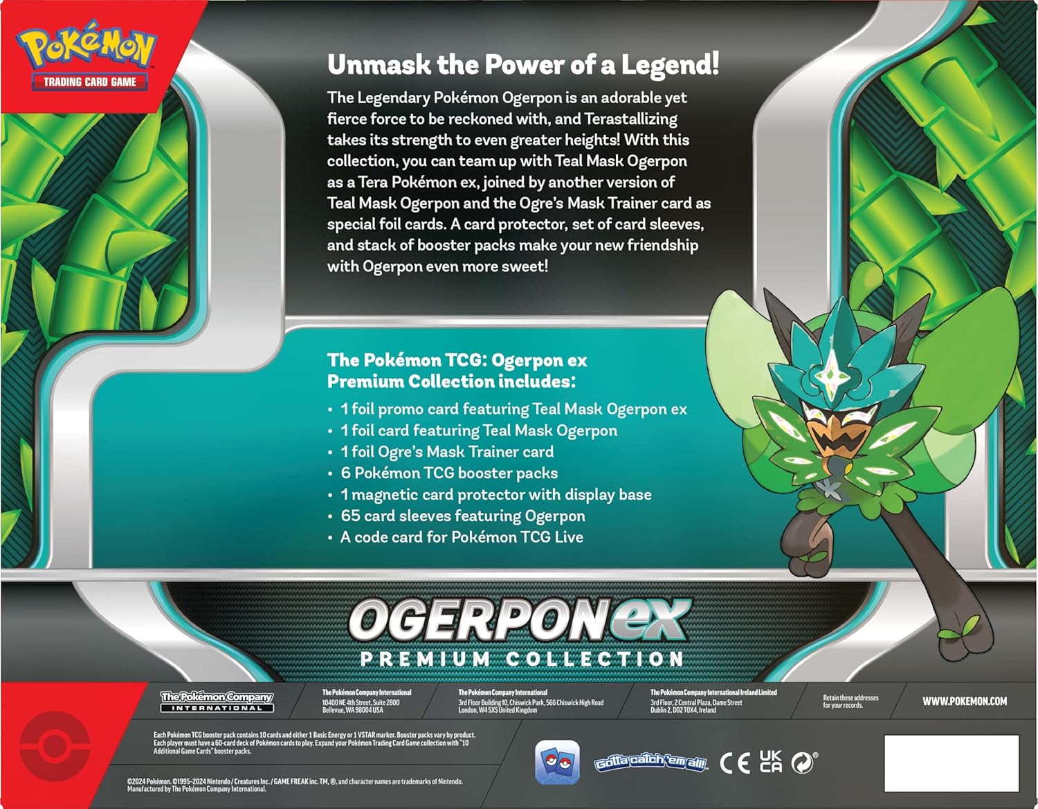 Pokemon TCG: Ogerpon EX Premium - Premium Collection - Ingles