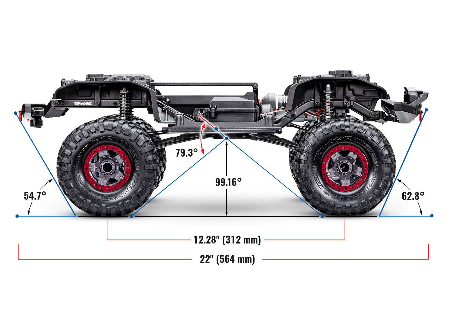 Traxxas - TRX-4 Sport High Trail Edition 1/10 Scale Trail Rock Crawler w/TQ 2.4GHz Radio, Gris