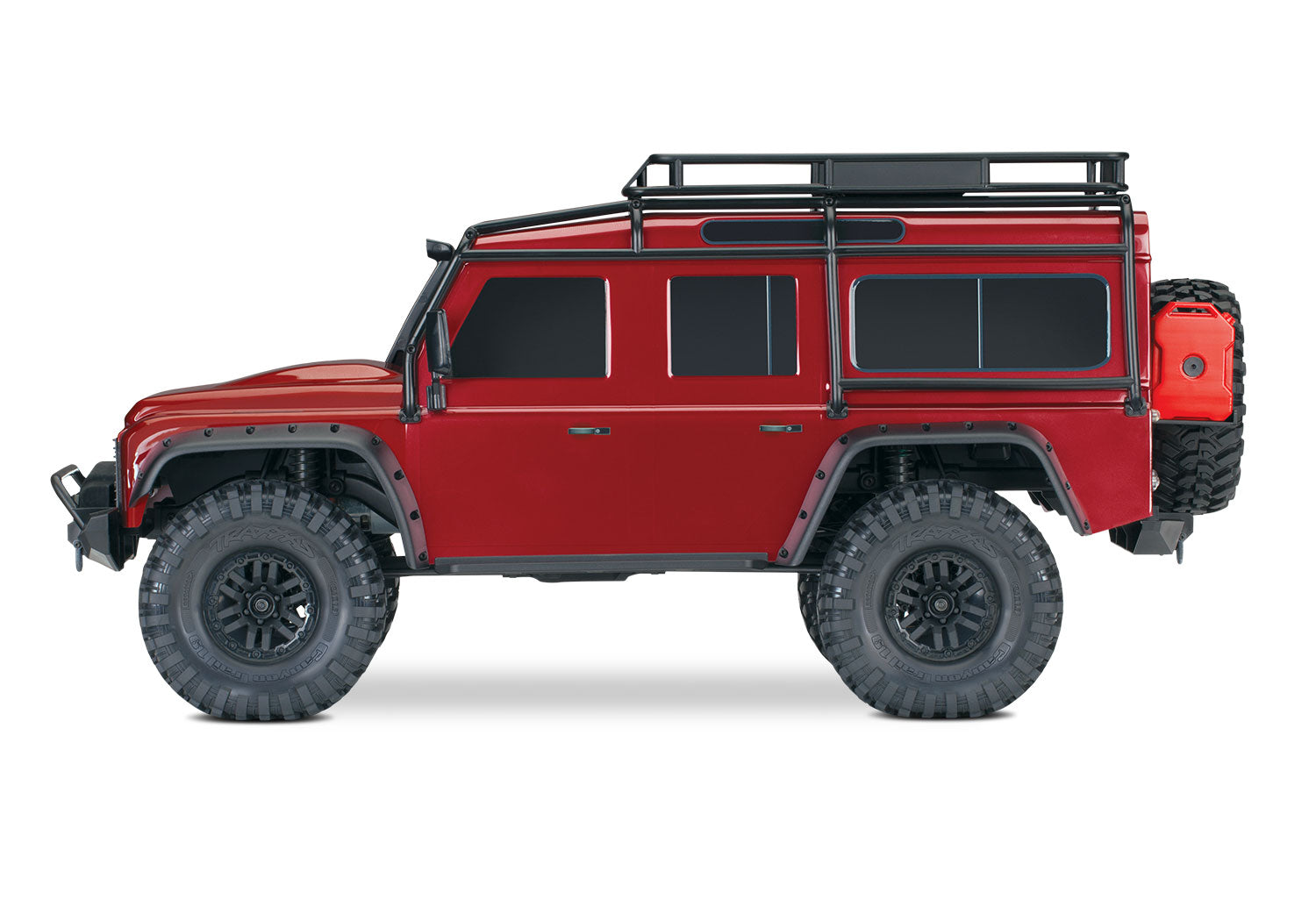Traxxas - TRX-4 1/10 Scale & Trail Rock Crawler w/Land Rover Defender Body w/XL-5 ESC & TQi 2.4GHz Radio, Roja