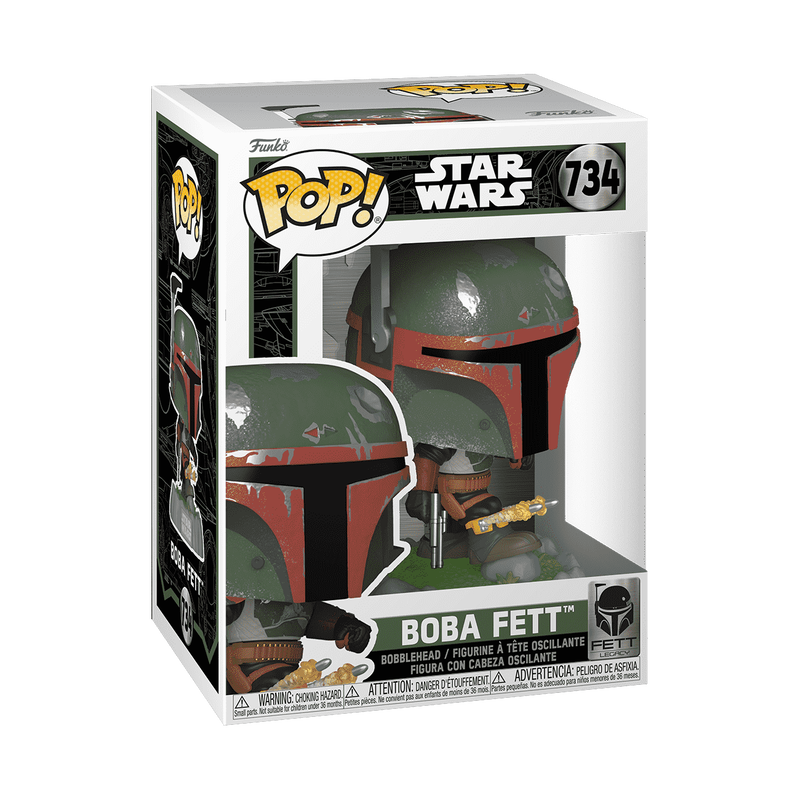 FUNKO POP Star Wars: Legado De Jango Fett - Boba Fett Con Rodilleras Cohetes, #734