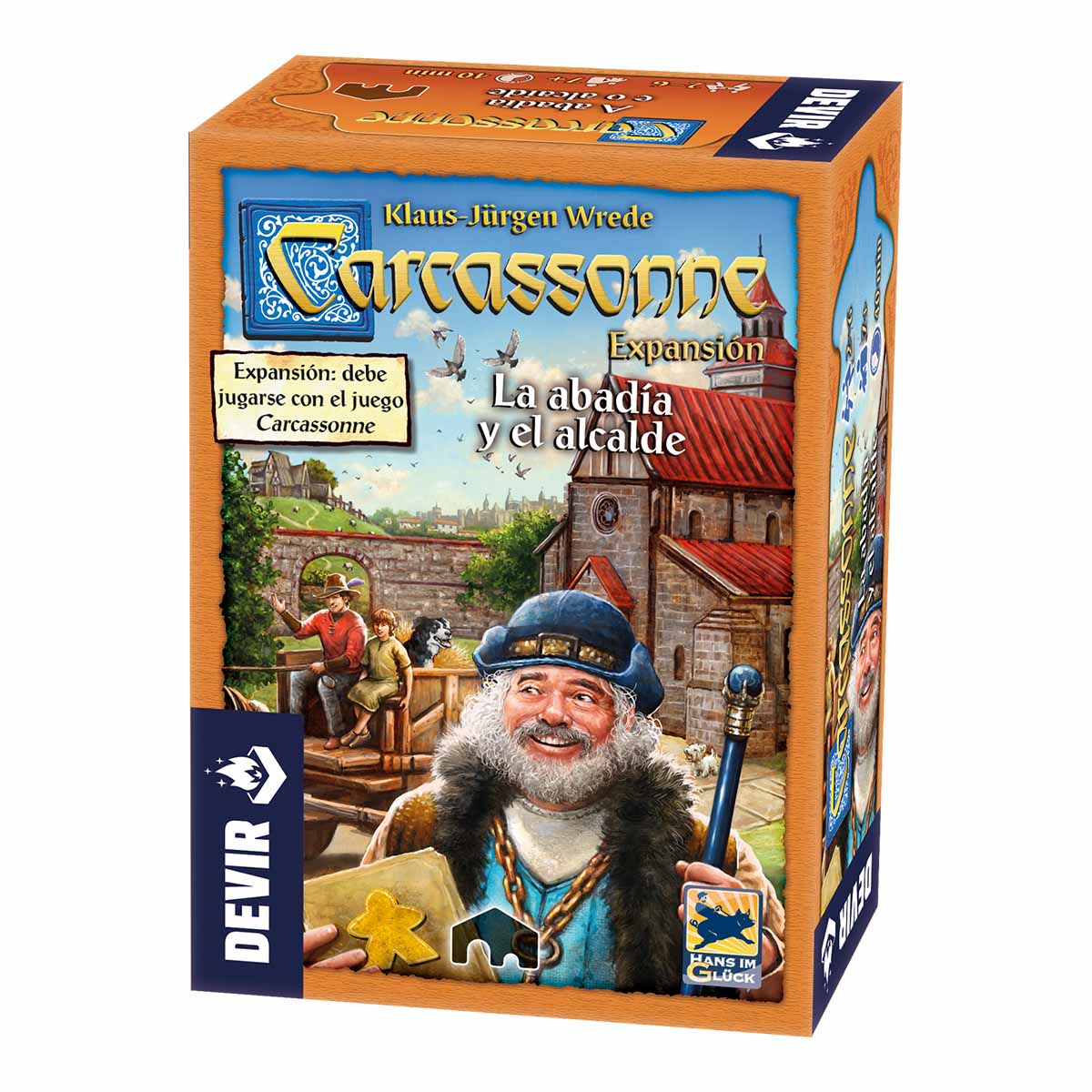 Devir - Carcassonne la Abadía y el alcalde - Expansión (Español)