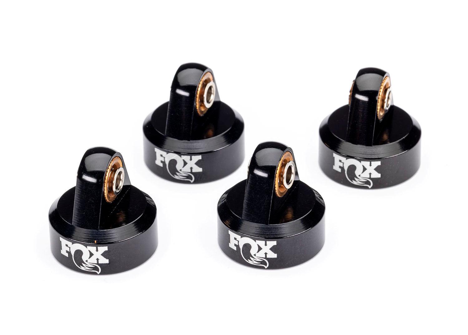 Traxxas - Aluminum GTR "Fox®" Shock Caps (Black) (4)
