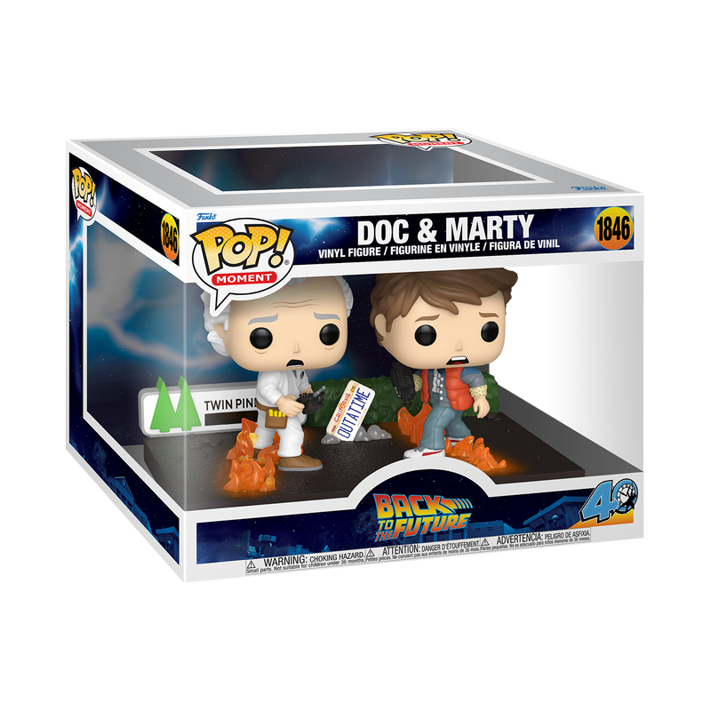 Funko Pop Moment: Volver Al Futuro - Doc y Marty, #1846