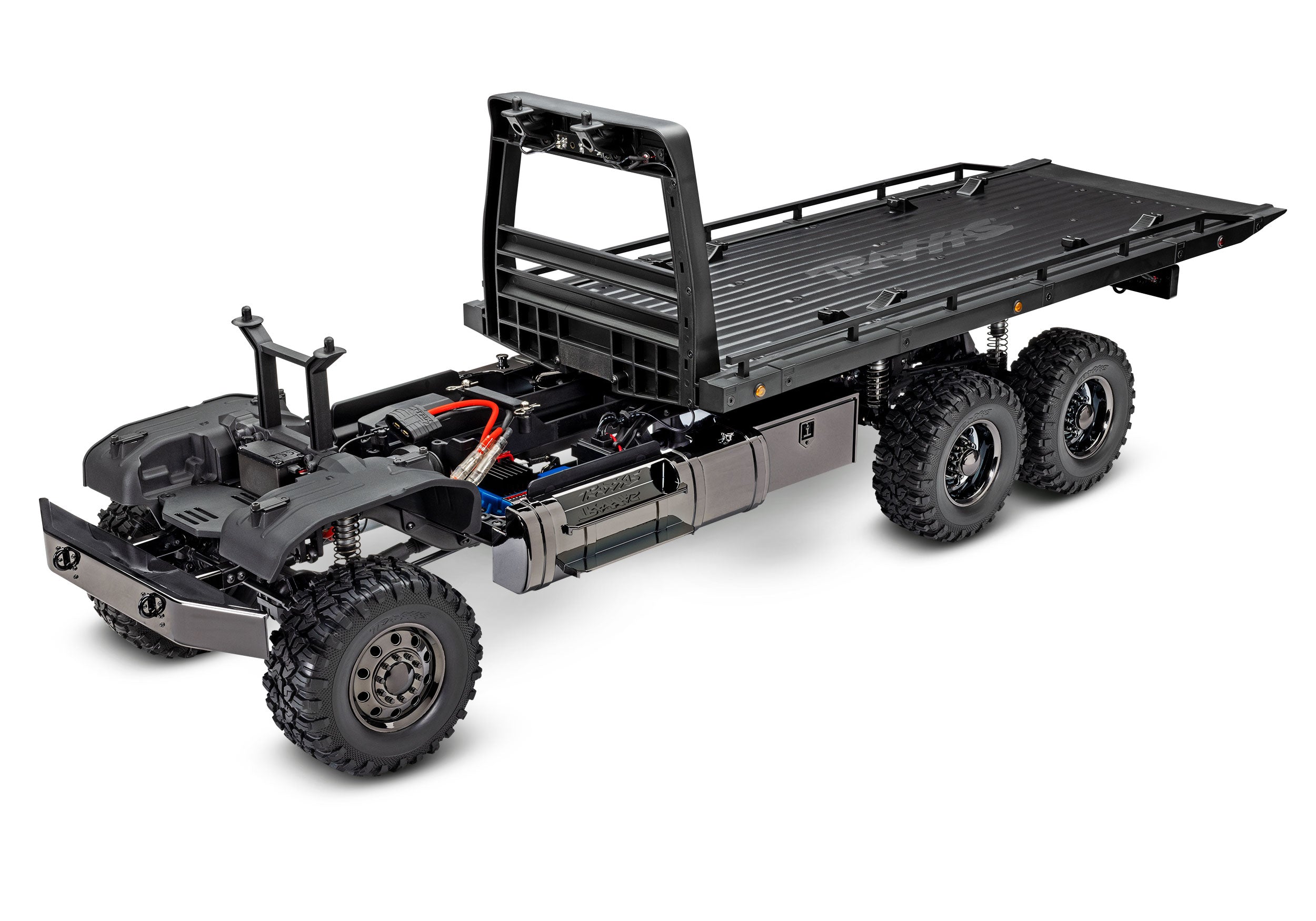 Traxxas - TRX-6 1/10 6x6 Ultimate RC Hauler Flatbed Tow Truck w/TQi 2.4GHz Radio & Pro Scale Winch
