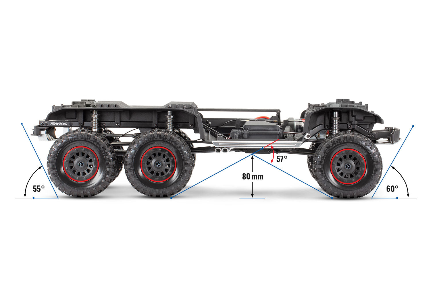 Traxxas - TRX-6 Mercedes-Benz G 63, Negra