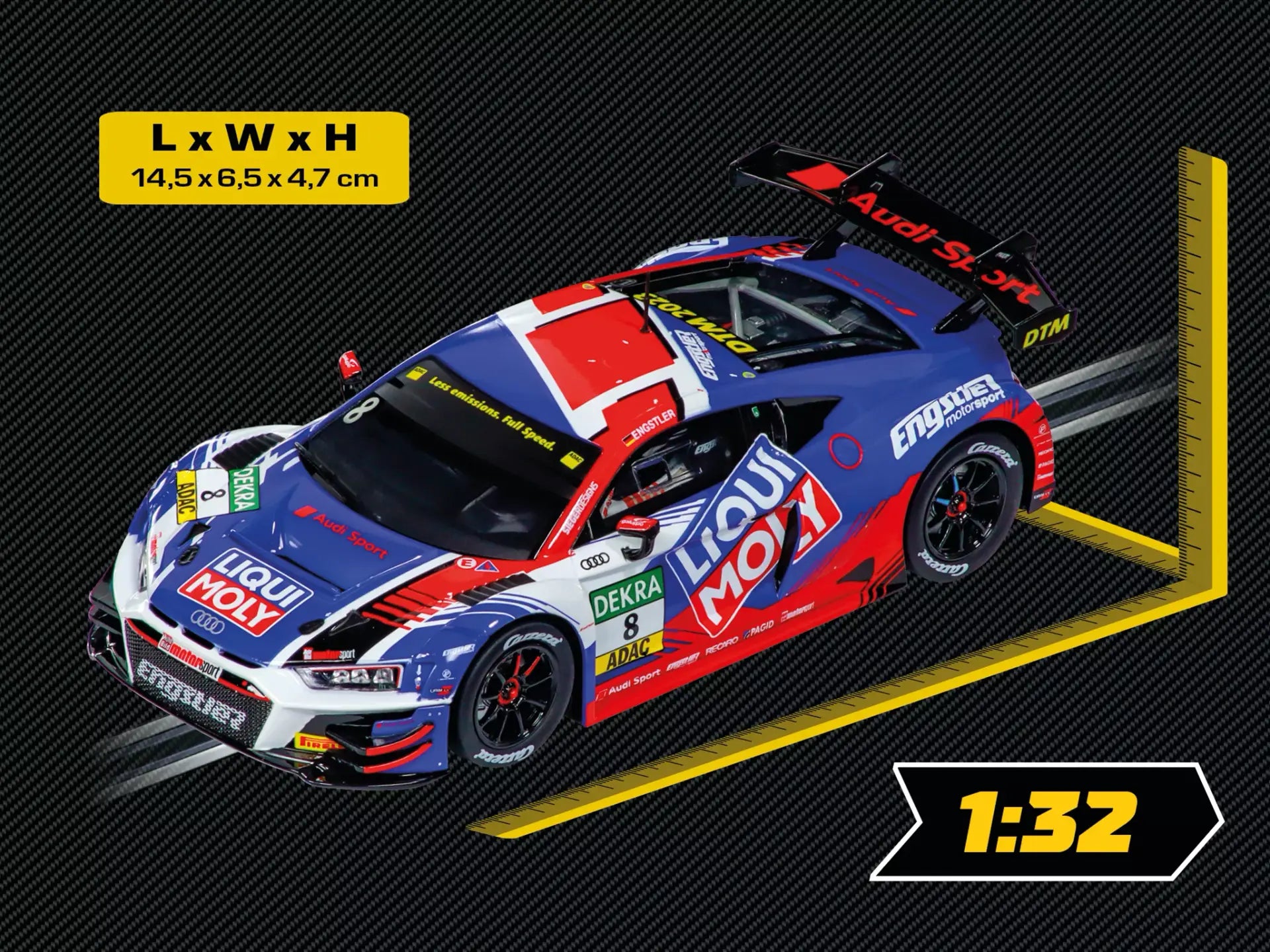 Carrera - "Audi R8 LMS GT3 evo II "Engstler Motorsport, No.8" DTM 2031" Analogo, Escala 1/32