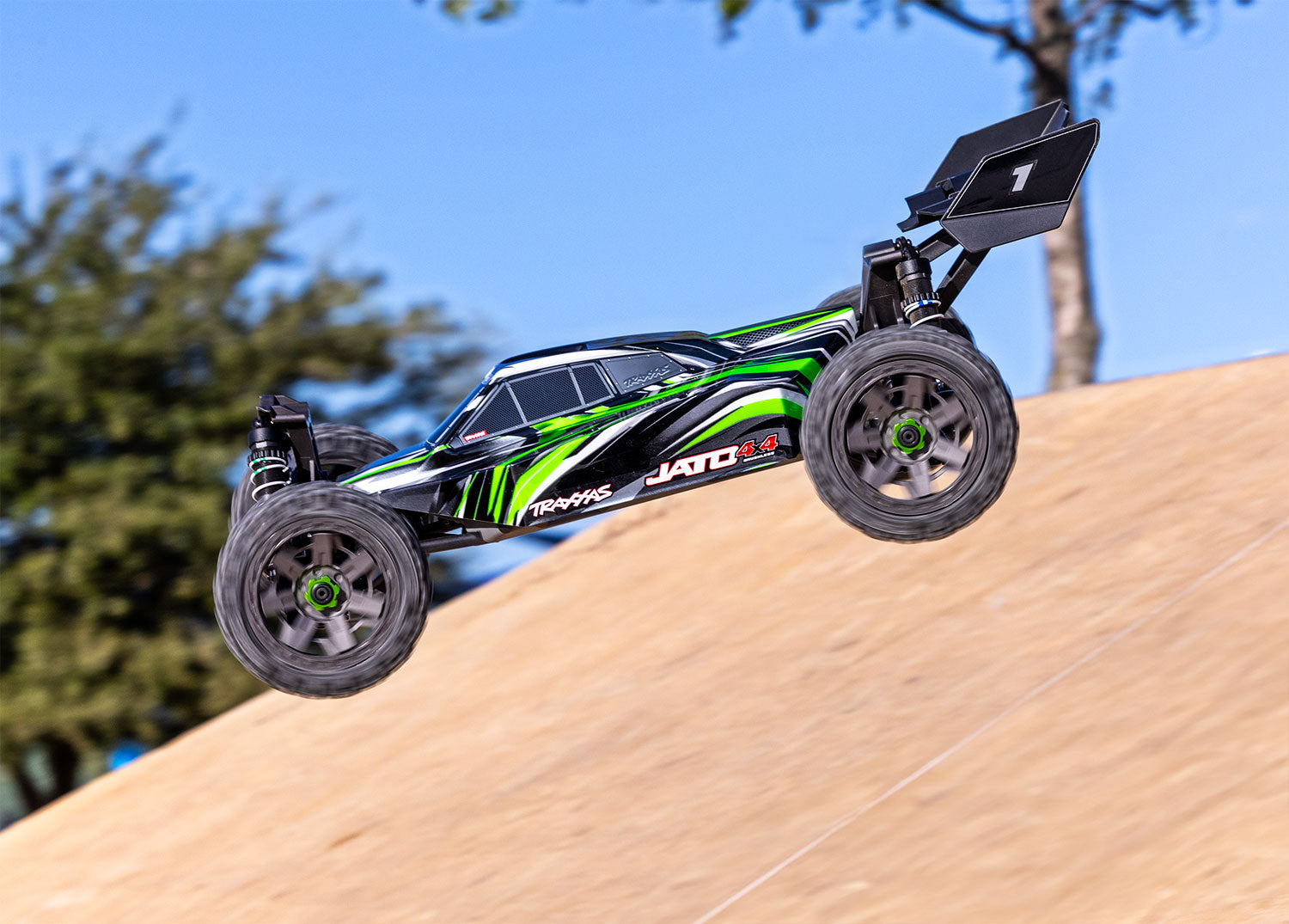 Traxxas - Jato® 4X4 1/8 Brushless 4WD Electric Racing Buggy w/TQ 2.4Ghz Radio, Verde