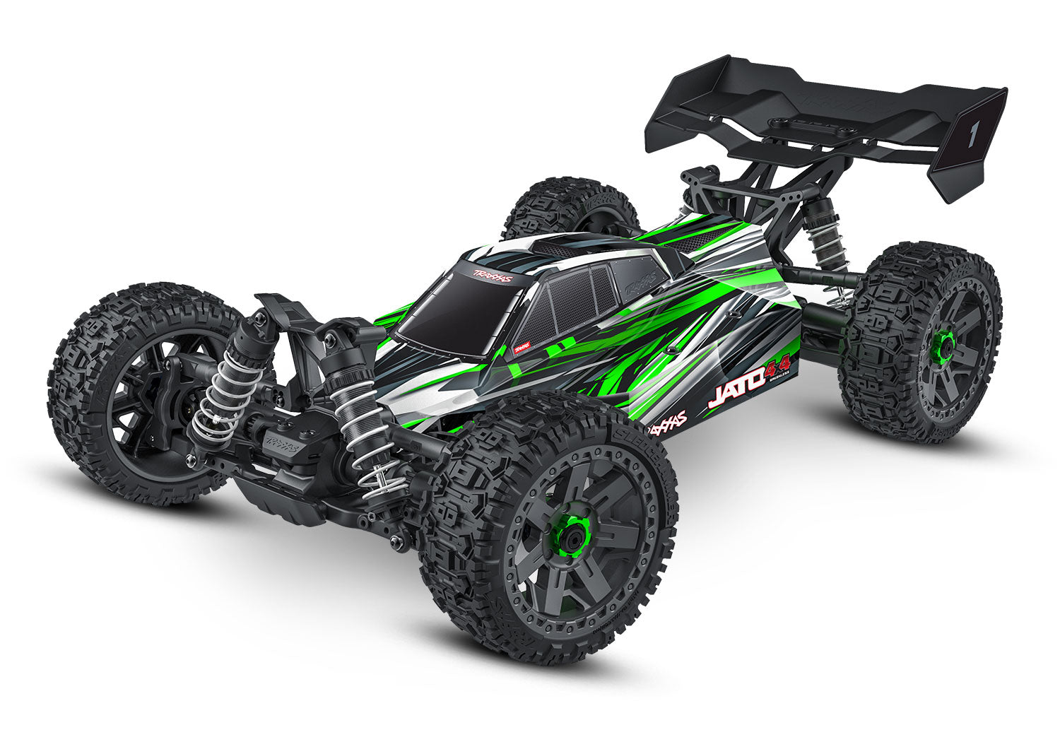 Traxxas - Jato® 4X4 1/8 Brushless 4WD Electric Racing Buggy w/TQ 2.4Ghz Radio, Verde