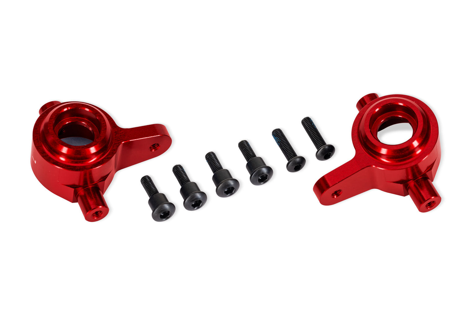 Traxxas - Red Aluminum Steering Blocks (L&R)