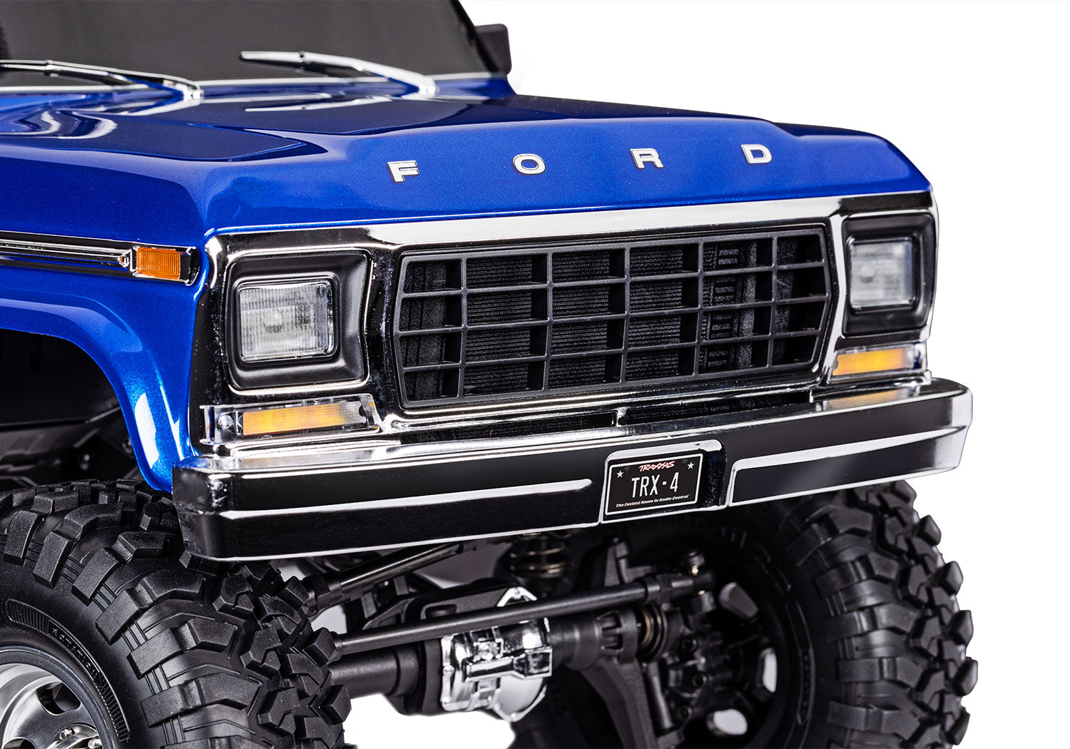 Traxxas - TRX-4 1/10 High Trail Edition RC Crawler w/'79 Ford F-150 Ranger XLT Body & TQi 2.4GHz Radio, Azul