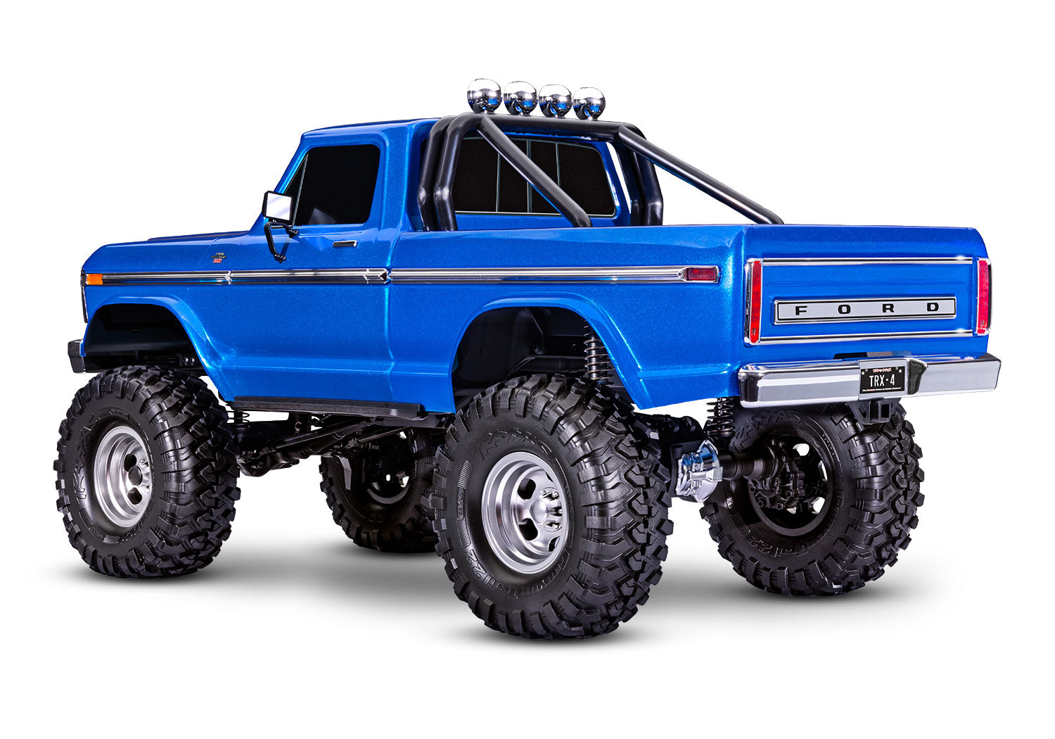 Traxxas - TRX-4 1/10 High Trail Edition RC Crawler w/'79 Ford F-150 Ranger XLT Body & TQi 2.4GHz Radio, Azul