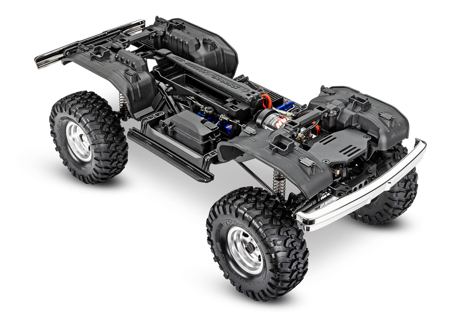 Traxxas - TRX-4 1/10 High Trail Edition RC Crawler w/'79 Ford F-150 Ranger XLT Body & TQi 2.4GHz Radio, Azul