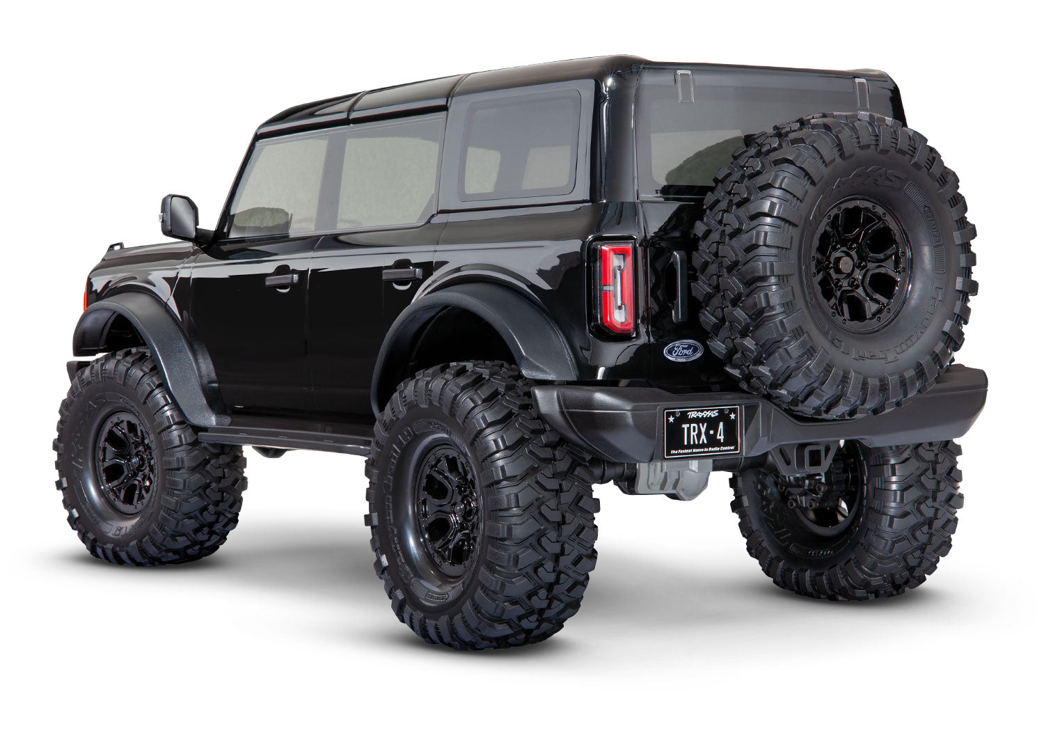 Traxxas - TRX-4 1/10 Trail Crawler Truck w/2021 Ford Bronco Body w/TQi 2.4GHz Radio, Negra