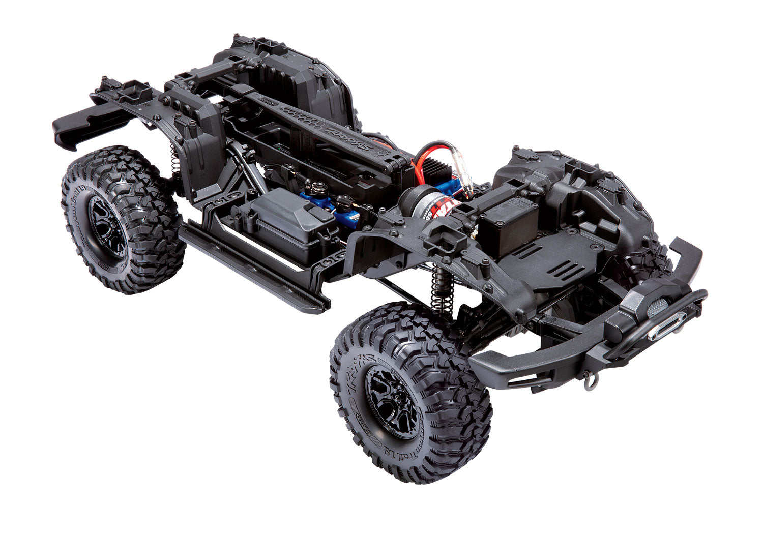 Traxxas - TRX-4 1/10 Trail Crawler Truck w/2021 Ford Bronco Body w/TQi 2.4GHz Radio, Negra