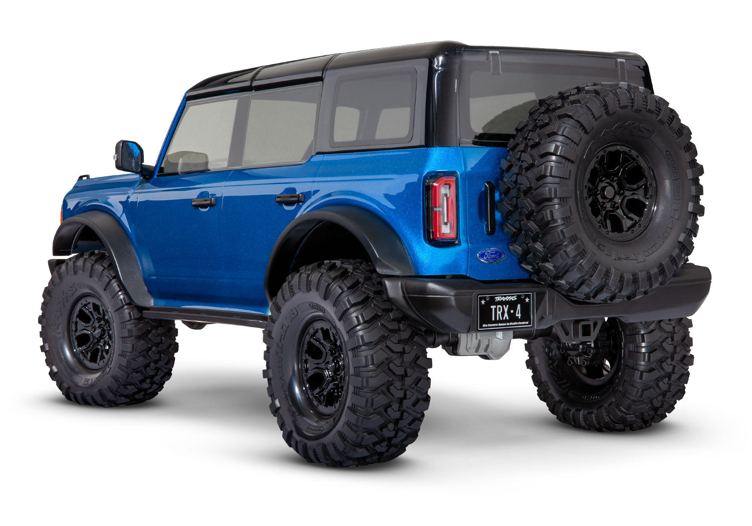 Traxxas - TRX-4 1/10 Trail Crawler Truck w/2021 Ford Bronco Body w/TQi 2.4GHz Radio, Azul