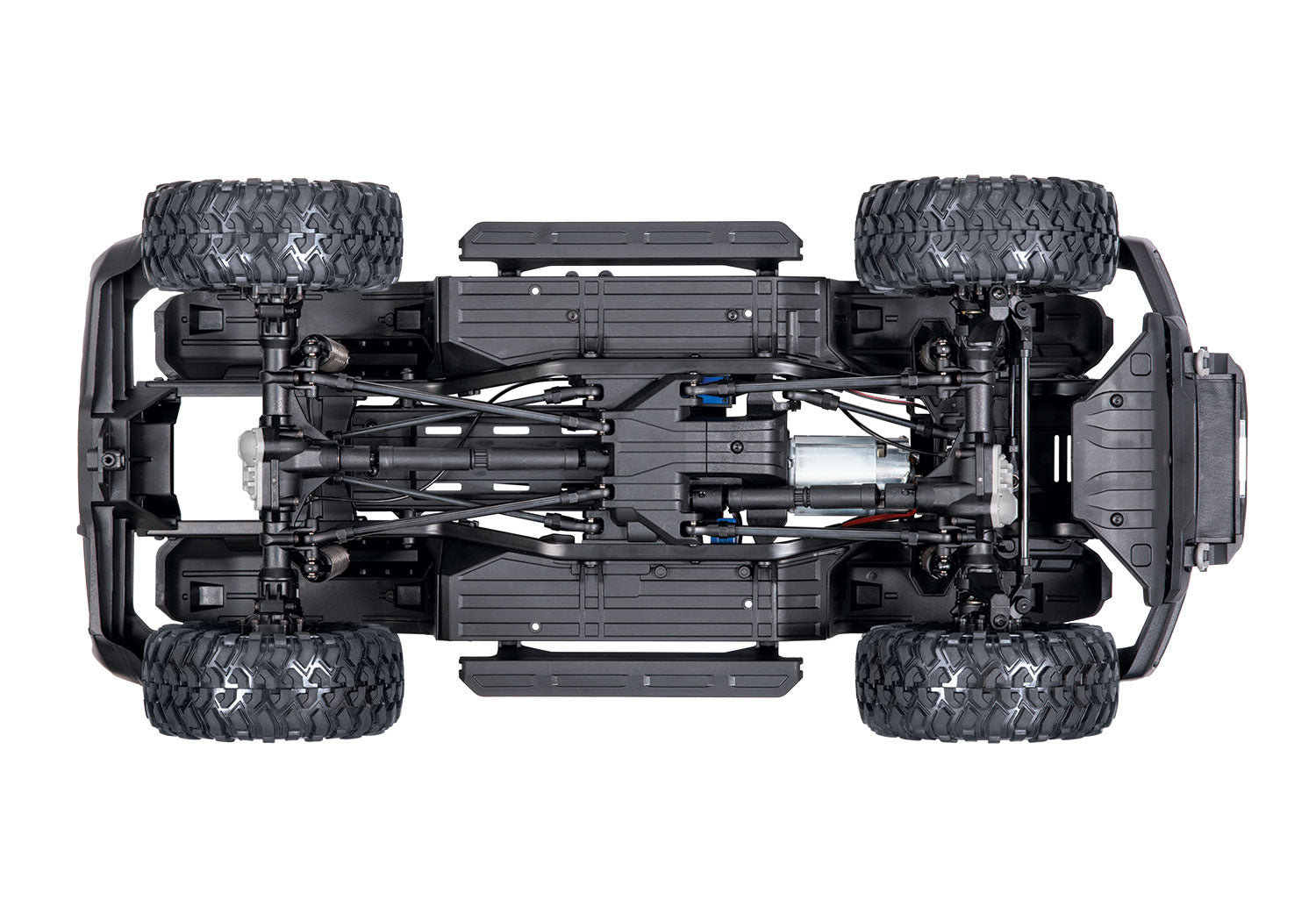 Traxxas - TRX-4 1/10 Trail Crawler Truck w/2021 Ford Bronco Body w/TQi 2.4GHz Radio, Naranja