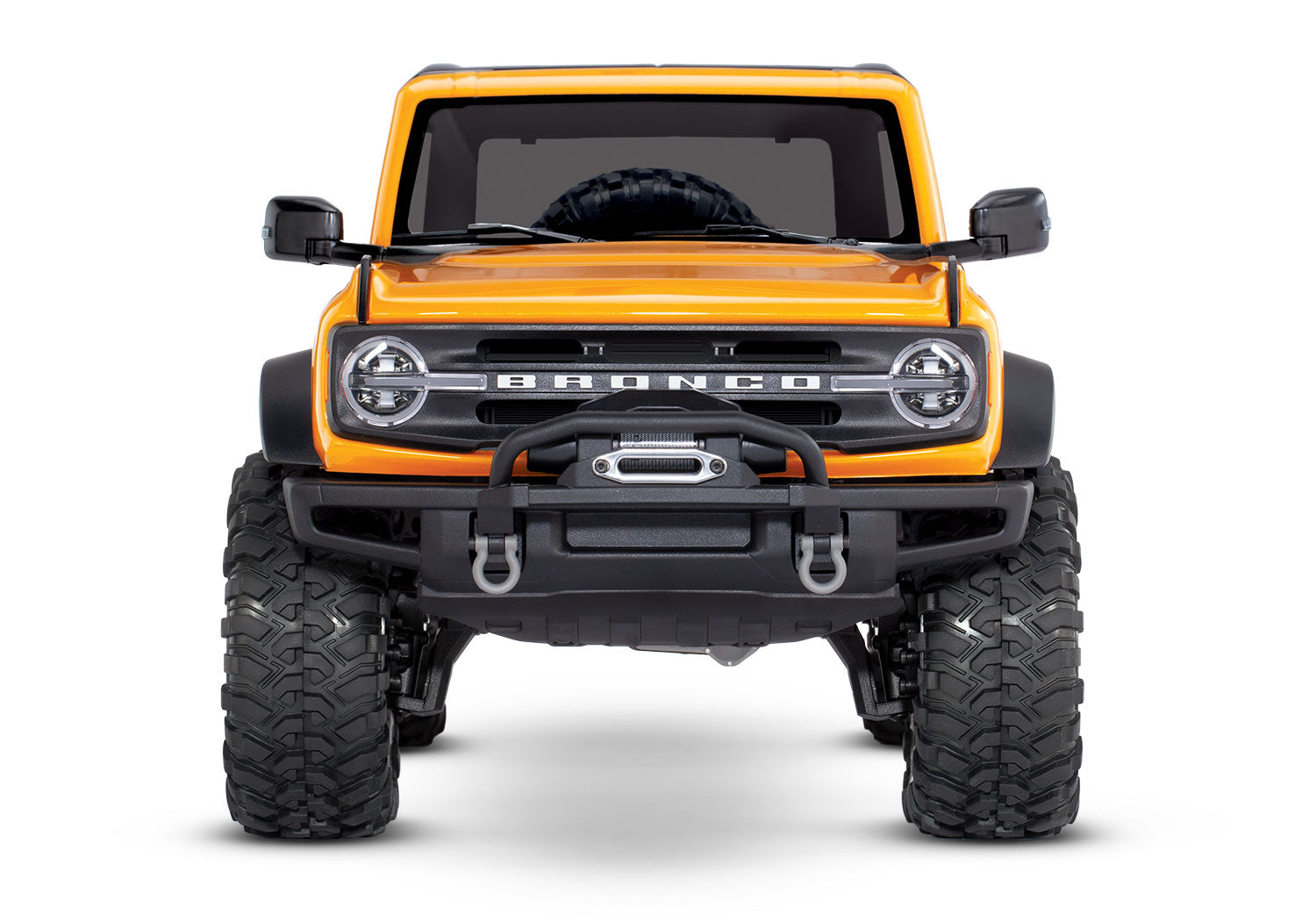 Traxxas - TRX-4 1/10 Trail Crawler Truck w/2021 Ford Bronco Body w/TQi 2.4GHz Radio, Naranja