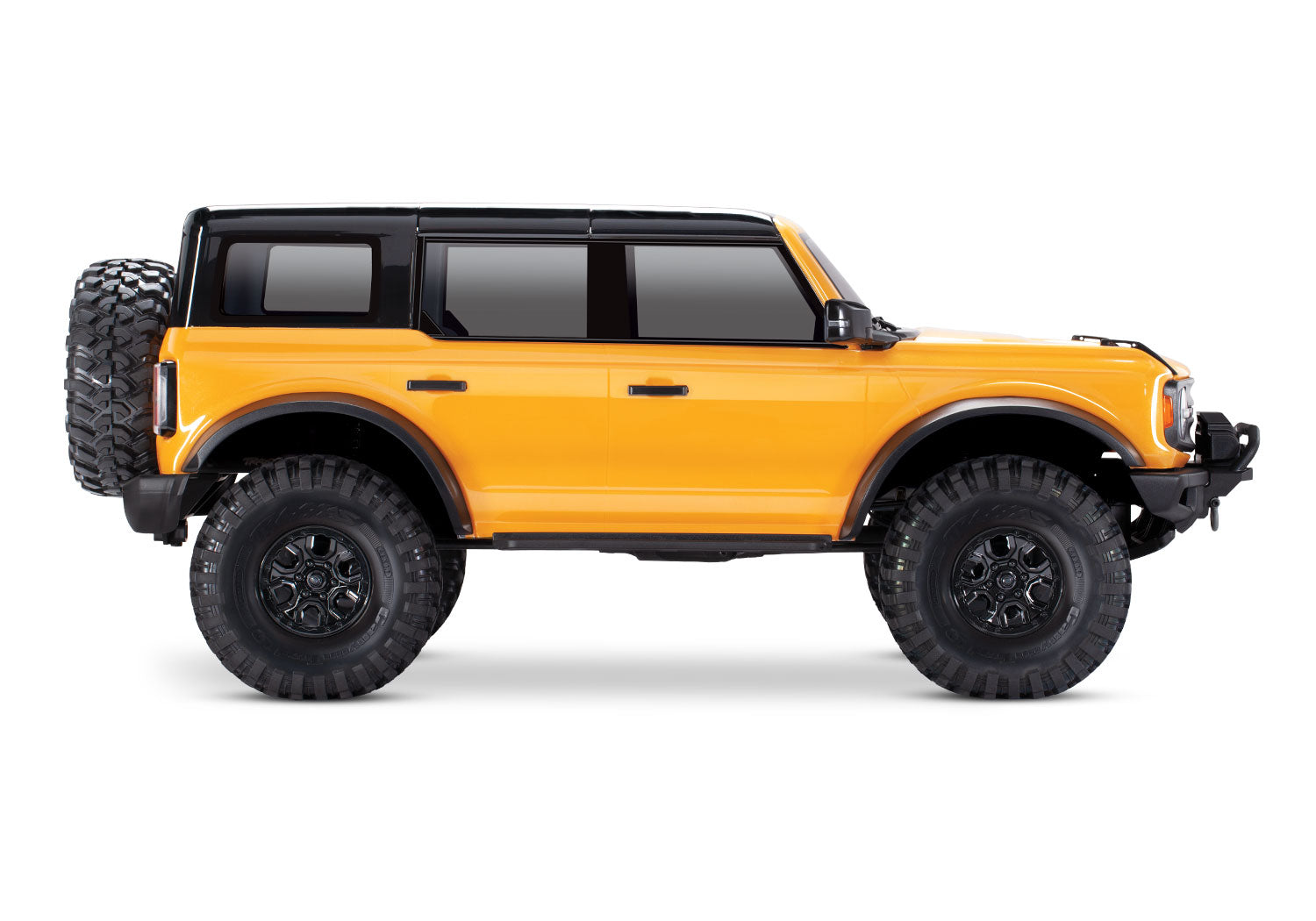 Traxxas - TRX-4 1/10 Trail Crawler Truck w/2021 Ford Bronco Body w/TQi 2.4GHz Radio, Naranja