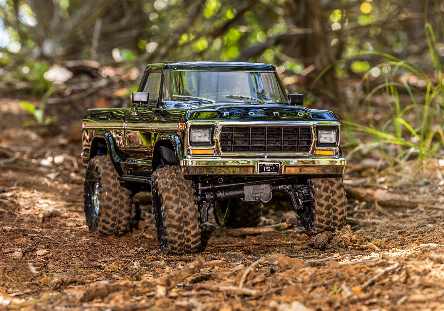 Traxxas - TRX-4® 1/10 4WD RTR Scale & Trail® Rock Crawler w/Ford® F-150® Truck w/XL-5™ HV ESC & TQ™ 2.4GHz Radio, Negra
