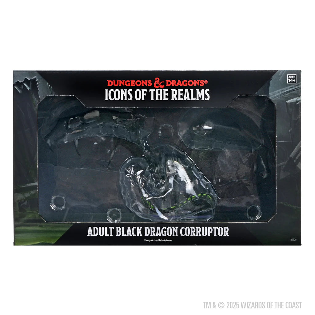 Dungeons & Dragons - Icons of the Realms: Adult Black Dragon