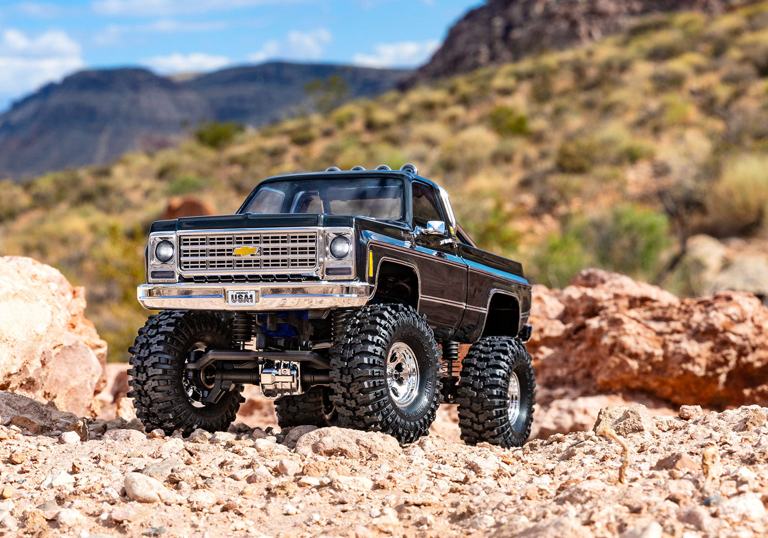 Traxxas - 1/18 Trx-4M Chevrolet K10 High Trail, Negra