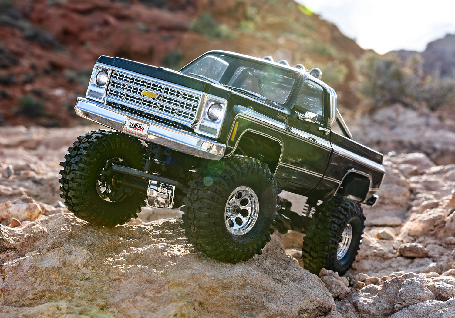 Traxxas - 1/18 Trx-4M Chevrolet K10 High Trail, Negra