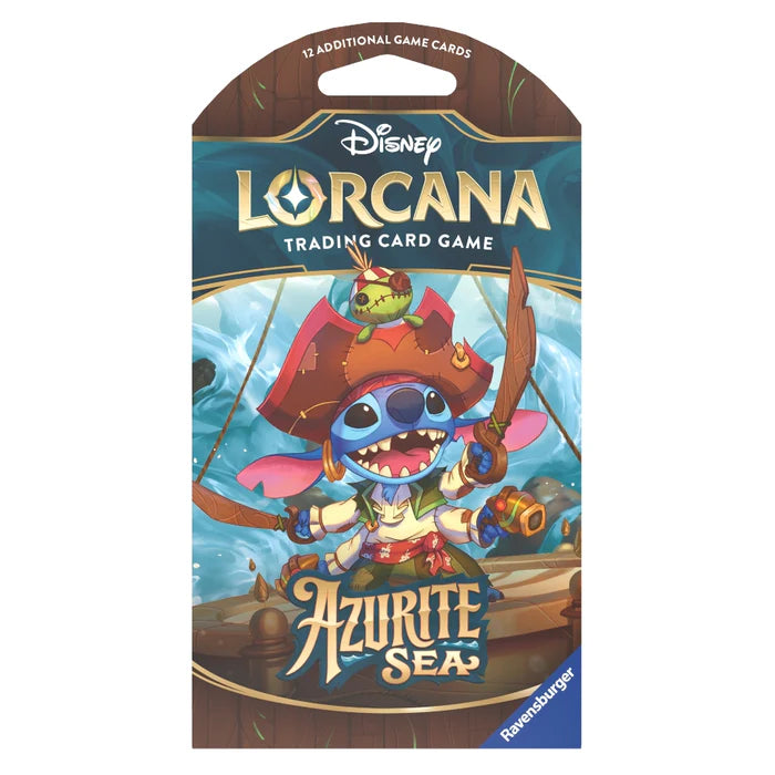 Ravensburger - Disney Lorcana: Azurite Sea- Booster Sleeve (aleatorio)