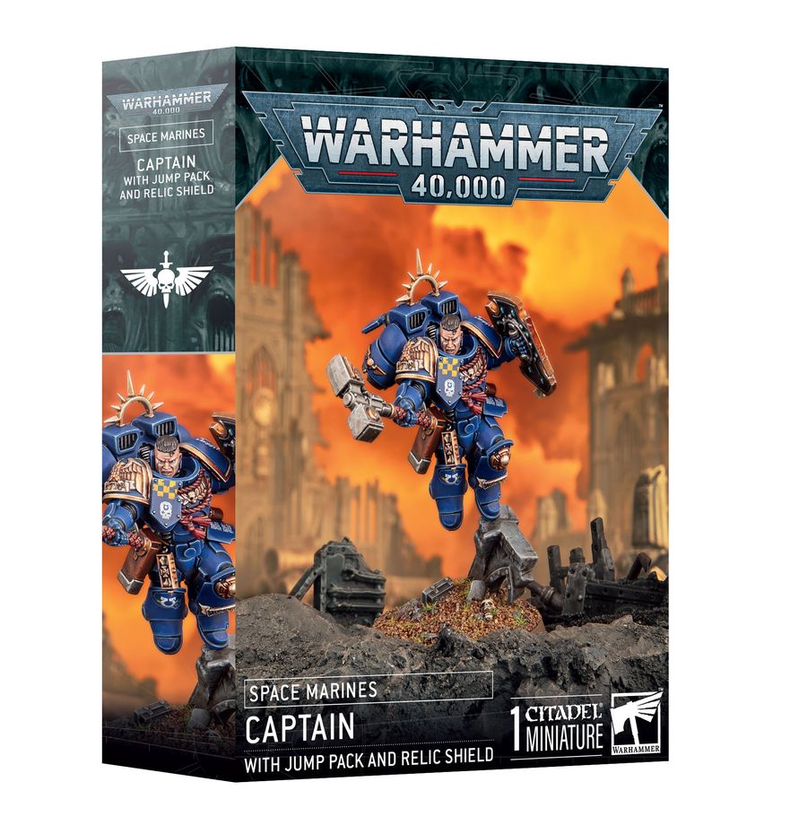 Games Workshop - Space Marines: Captain Whit Jum Pack and Relic Shield