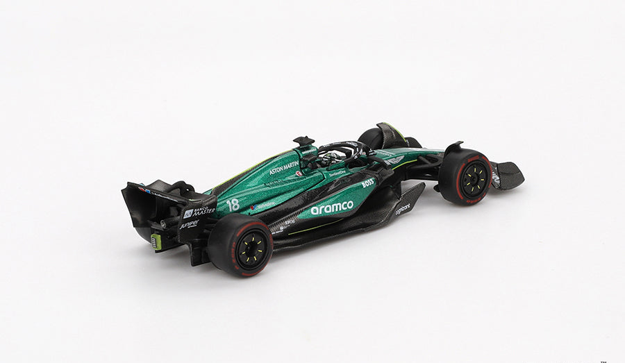 Mini GT - Aston Martin AMR24 #18 Lance Stroll 2024 F1 2024 Bahrain GP 1/64