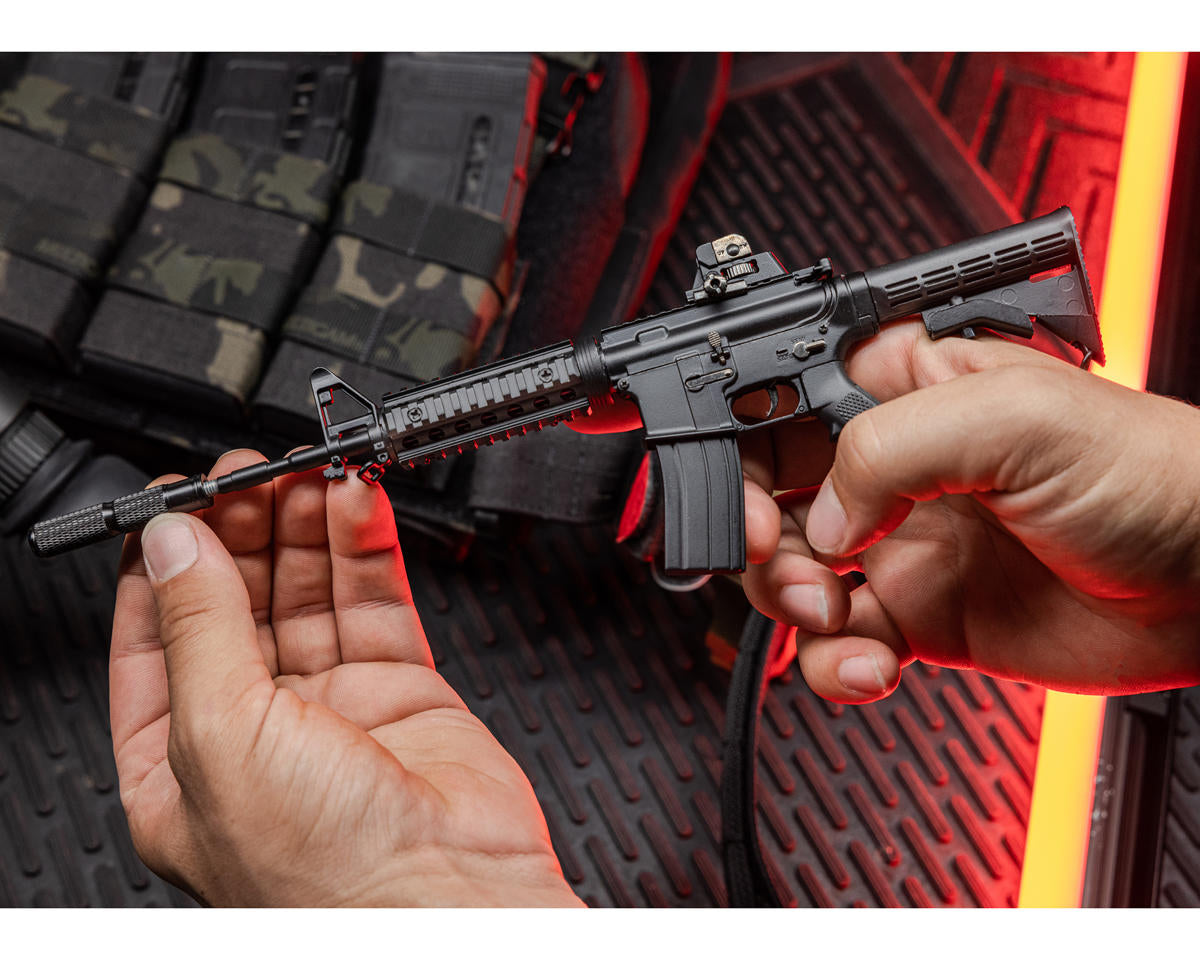 GoatGuns - Miniature 1/3 Scale Die-Cast AR15 Model Kit (Black)