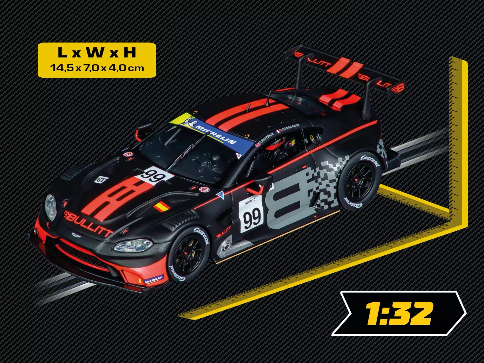 Carrera - "Aston-Martin Vantage GT3 "Bullitt Racing, No.99" Digital, Escala 1/32