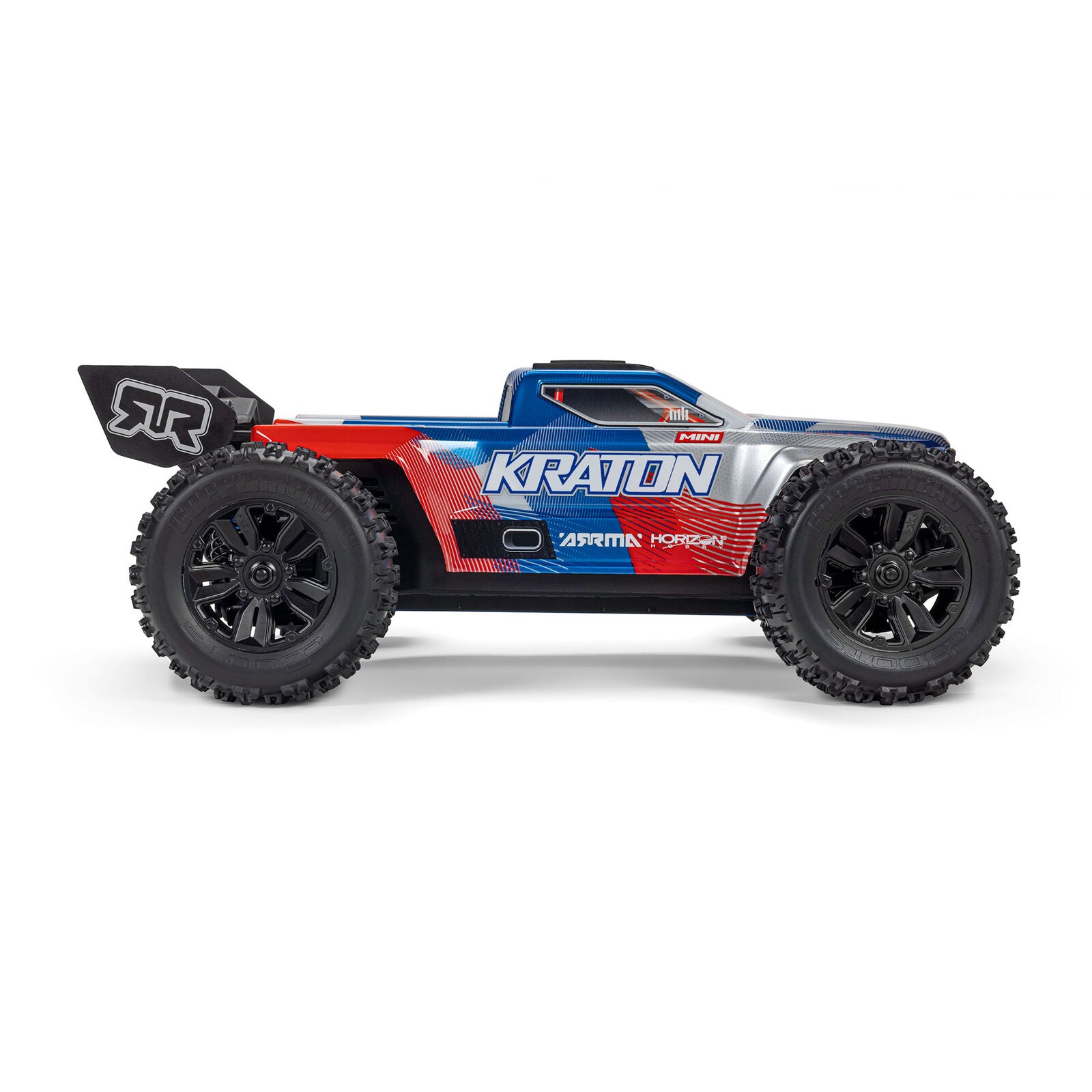 Arrma - Mini Kraton 3S BLX 4X4 1/16 RTR Brushless Speed Monster Truck (Red/Blue) w/2.4GHz Radio, 3S LiPo Battery & Charger