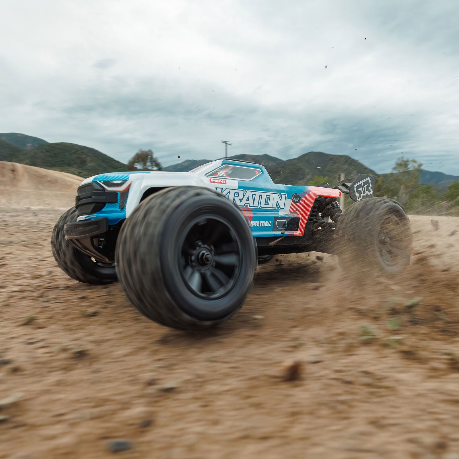 Arrma - Mini Kraton 3S BLX 4X4 1/16 RTR Brushless Speed Monster Truck (Red/Blue) w/2.4GHz Radio, 3S LiPo Battery & Charger