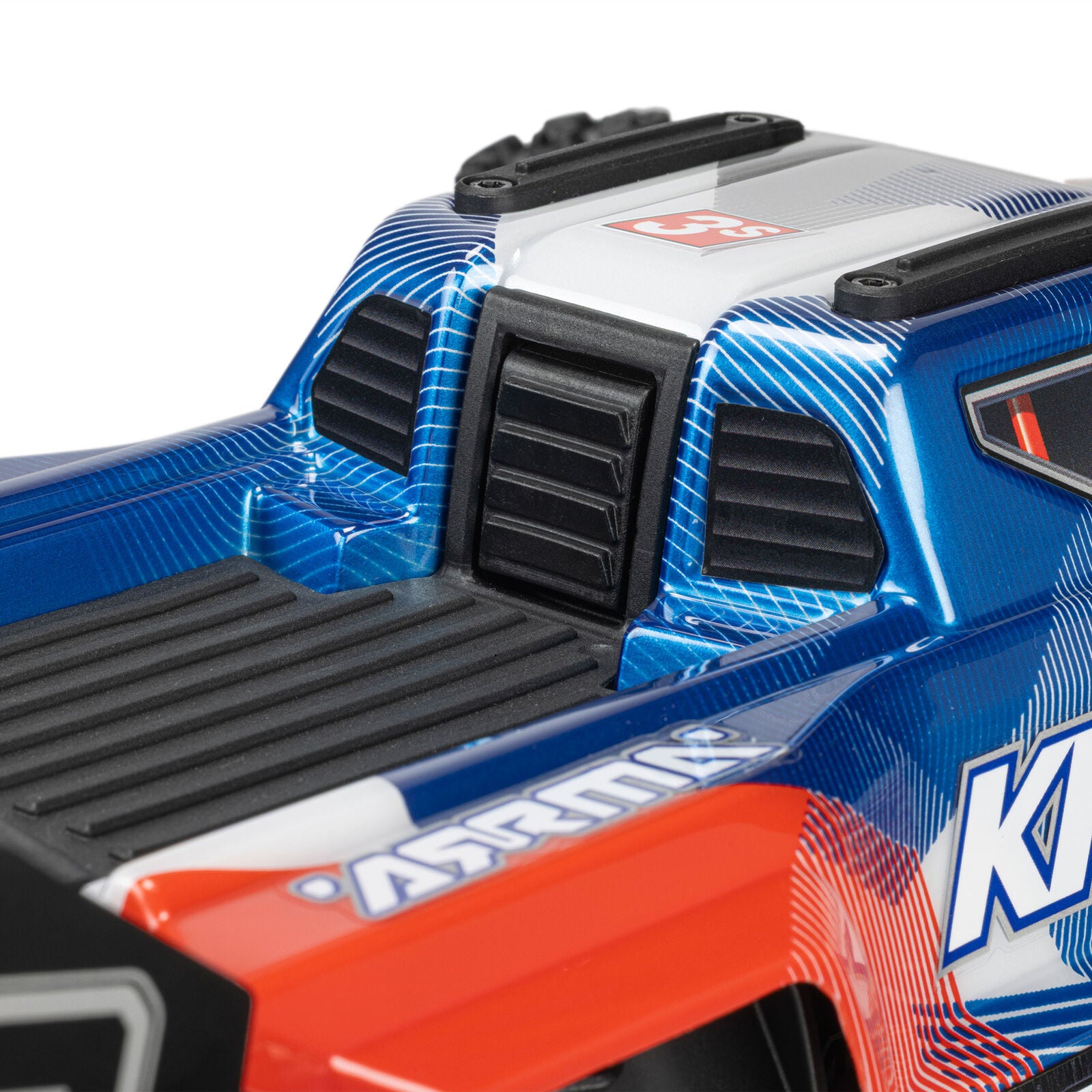 Arrma - Mini Kraton 3S BLX 4X4 1/16 RTR Brushless Speed Monster Truck (Red/Blue) w/2.4GHz Radio, 3S LiPo Battery & Charger