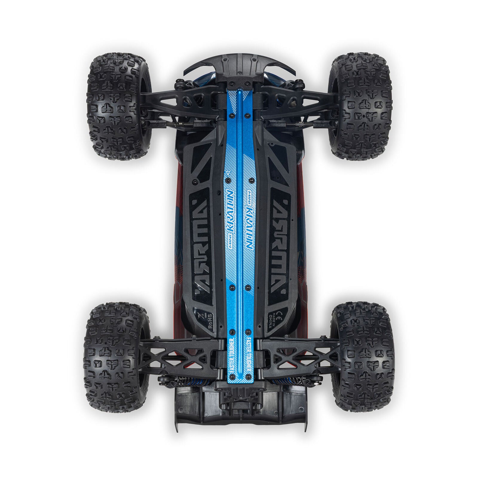 Arrma - Mini Kraton 3S BLX 4X4 1/16 RTR Brushless Speed Monster Truck (Red/Blue) w/2.4GHz Radio, 3S LiPo Battery & Charger