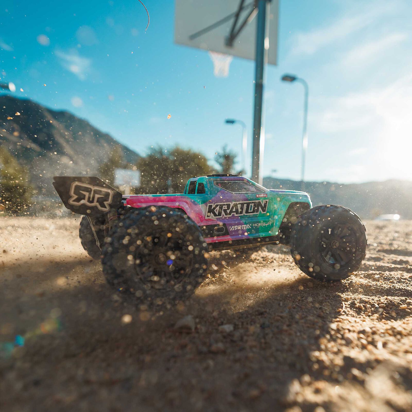 Arrma - Mini Kraton 3S BLX 4X4 1/16 RTR Brushless Speed Monster Truck (Teal/Pink) w/2.4GHz Radio, 3S LiPo Battery & Charger