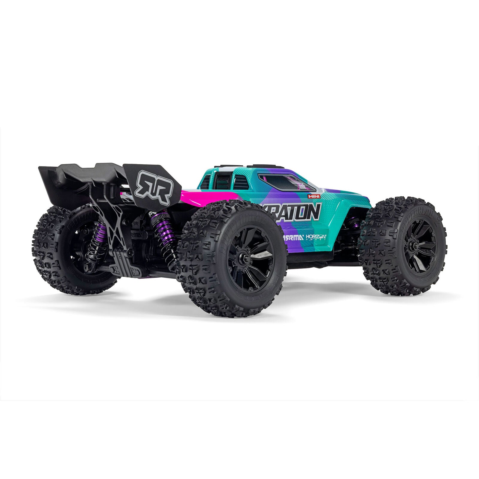 Arrma - Mini Kraton 3S BLX 4X4 1/16 RTR Brushless Speed Monster Truck (Teal/Pink) w/2.4GHz Radio, 3S LiPo Battery & Charger