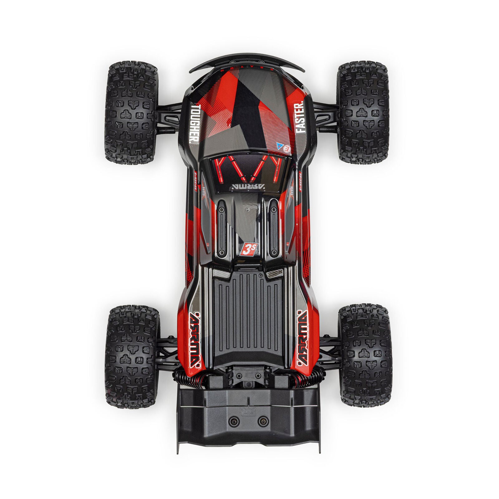 Arrma - Mini Kraton 3S BLX 4X4 1/16 RTR Brushless Speed Monster Truck (Black/Red) w/2.4GHz Radio