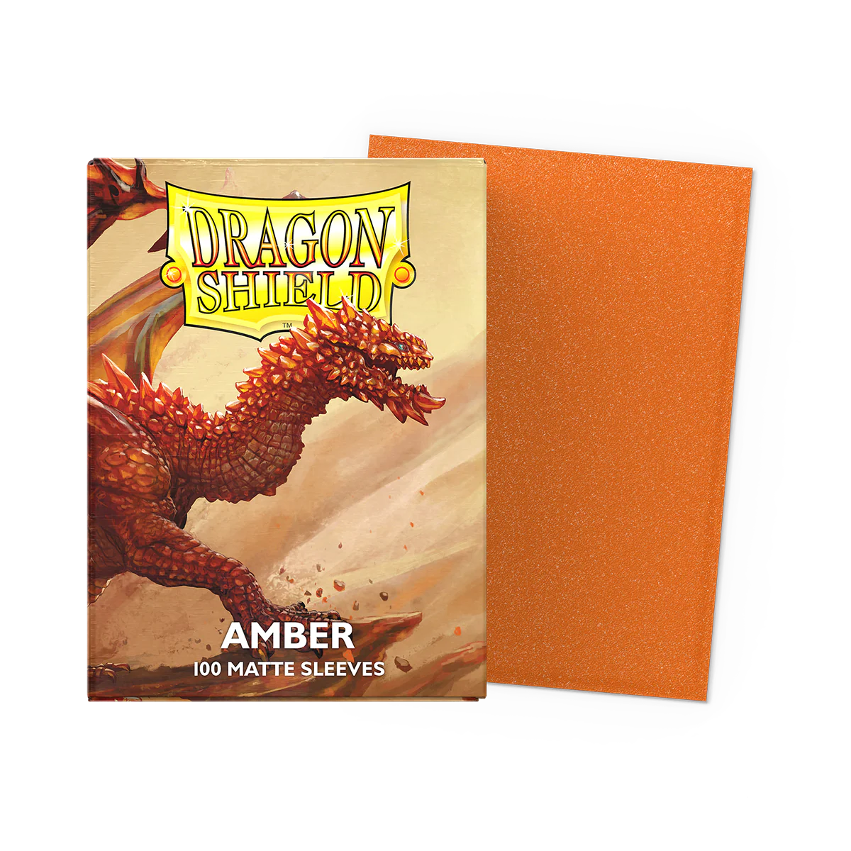 Arcane Tinmen - Dragon Shield - Amber Matte Sleeves - Standard Size