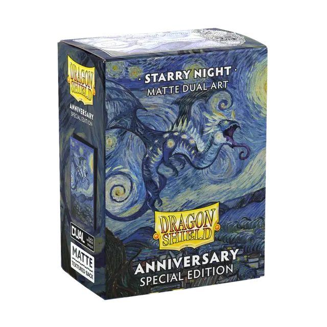 Arcane Tinmen - Dragon Shield - Starry Night - Matte Dual Art Sleeves - Standard Size