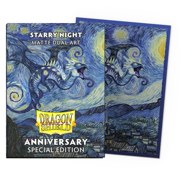Arcane Tinmen - Dragon Shield - Starry Night - Matte Dual Art Sleeves - Standard Size