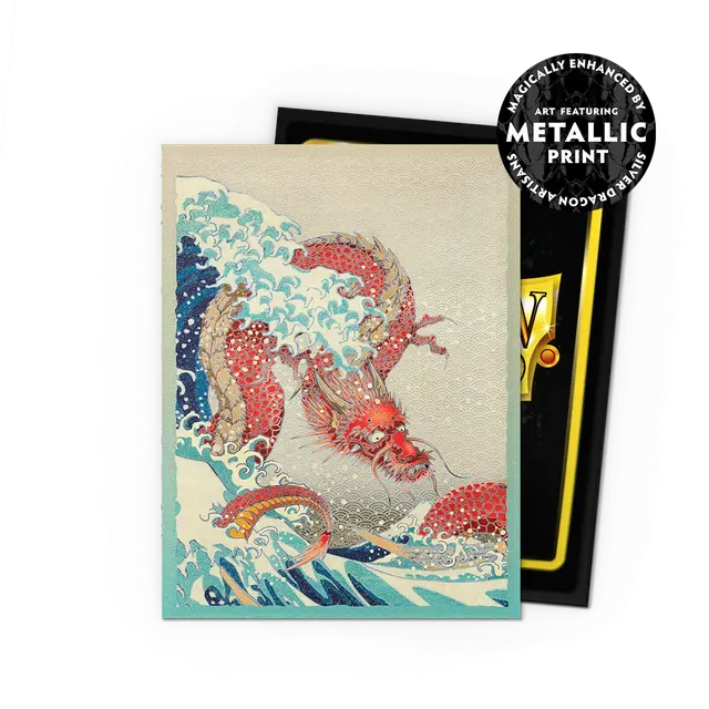 Arcane Tinmen - Dragon Shield - Great Wave - Matte Dual Art Sleeves - Standard Size