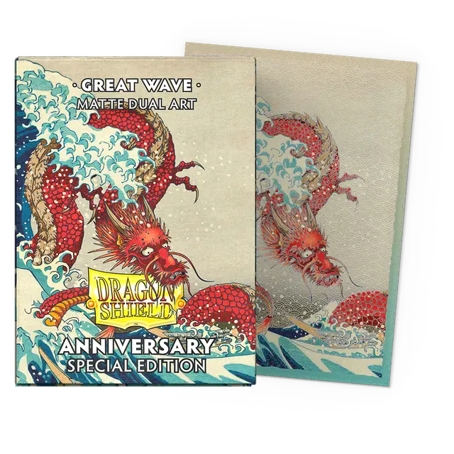 Arcane Tinmen - Dragon Shield - Great Wave - Matte Dual Art Sleeves - Standard Size