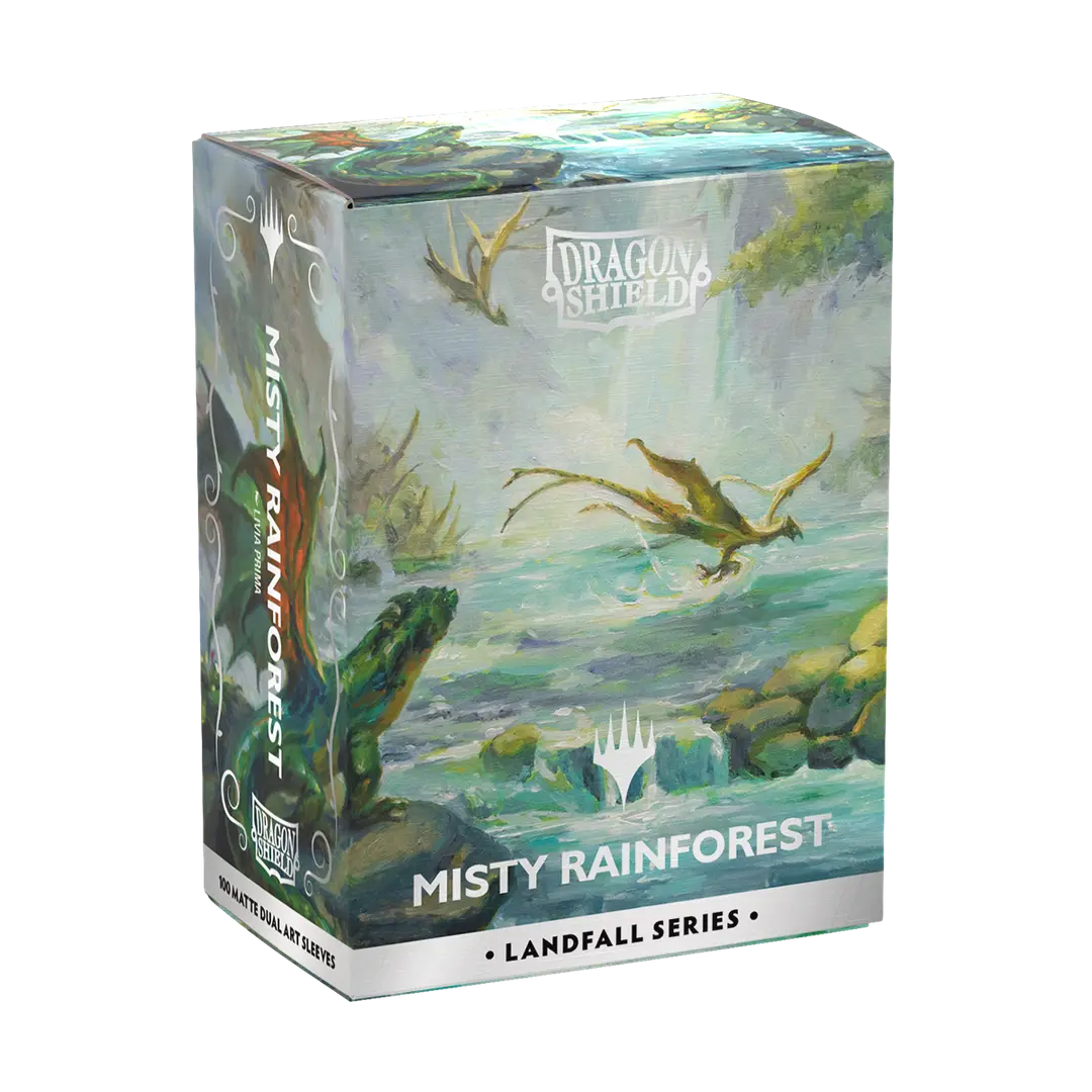 Arcane Tinmen - Dragon Shield - Landfall Series - Misty Rainforest - Matte Dual Art Sleeves - Standard Size