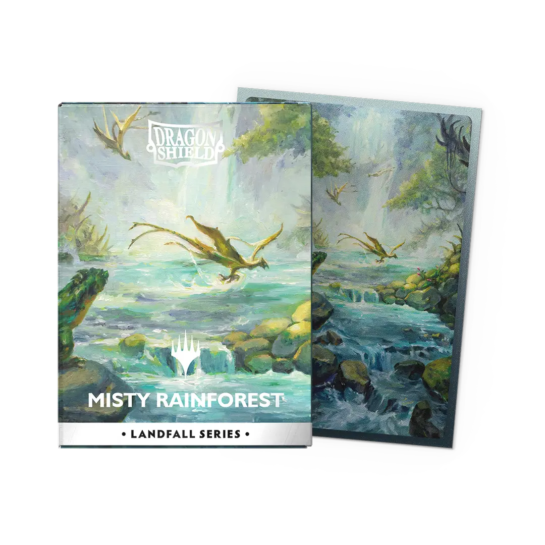 Arcane Tinmen - Dragon Shield - Landfall Series - Misty Rainforest - Matte Dual Art Sleeves - Standard Size