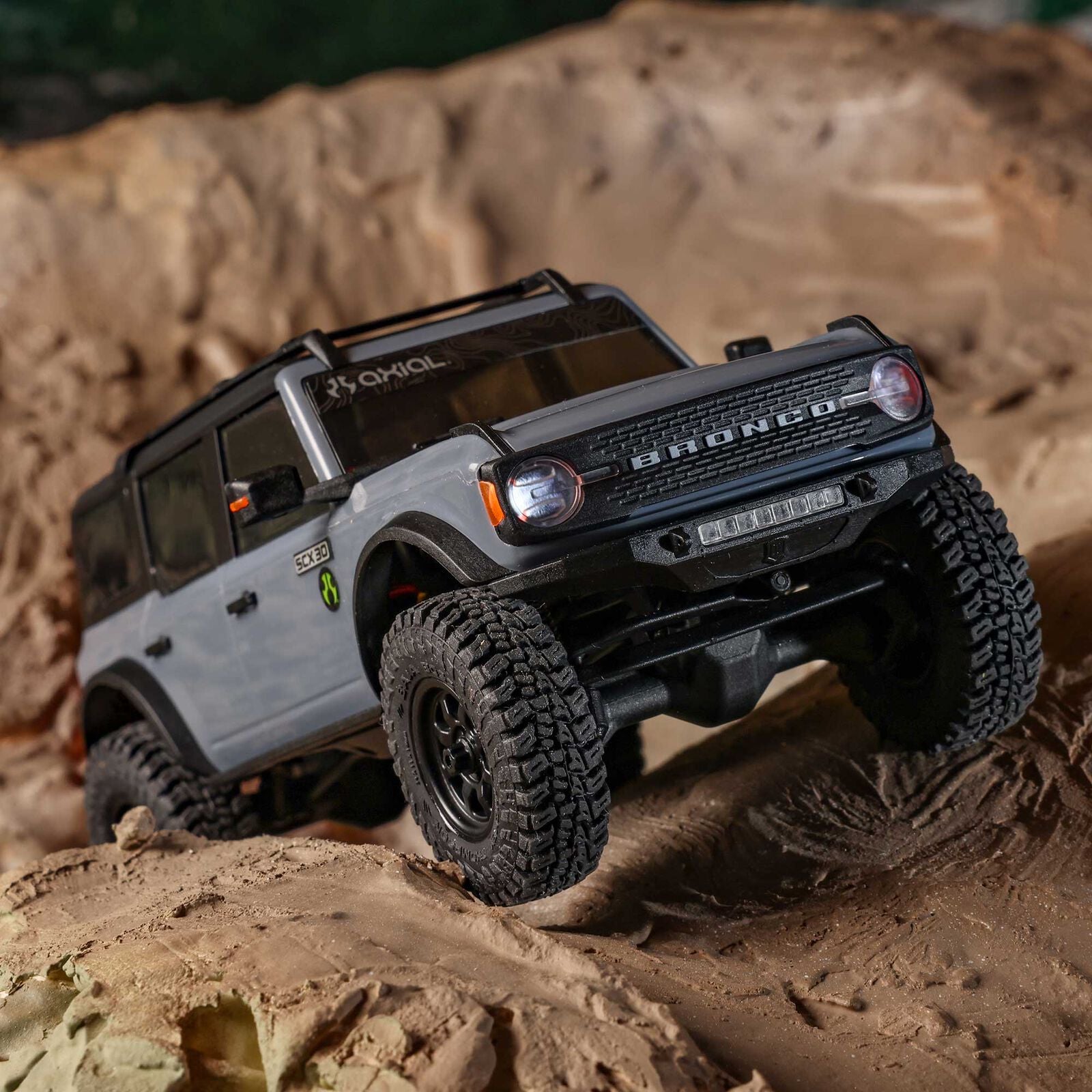 Axial - 1/30 Axial SCX30 Ford Bronco (Battery & Charger Included), Gris
