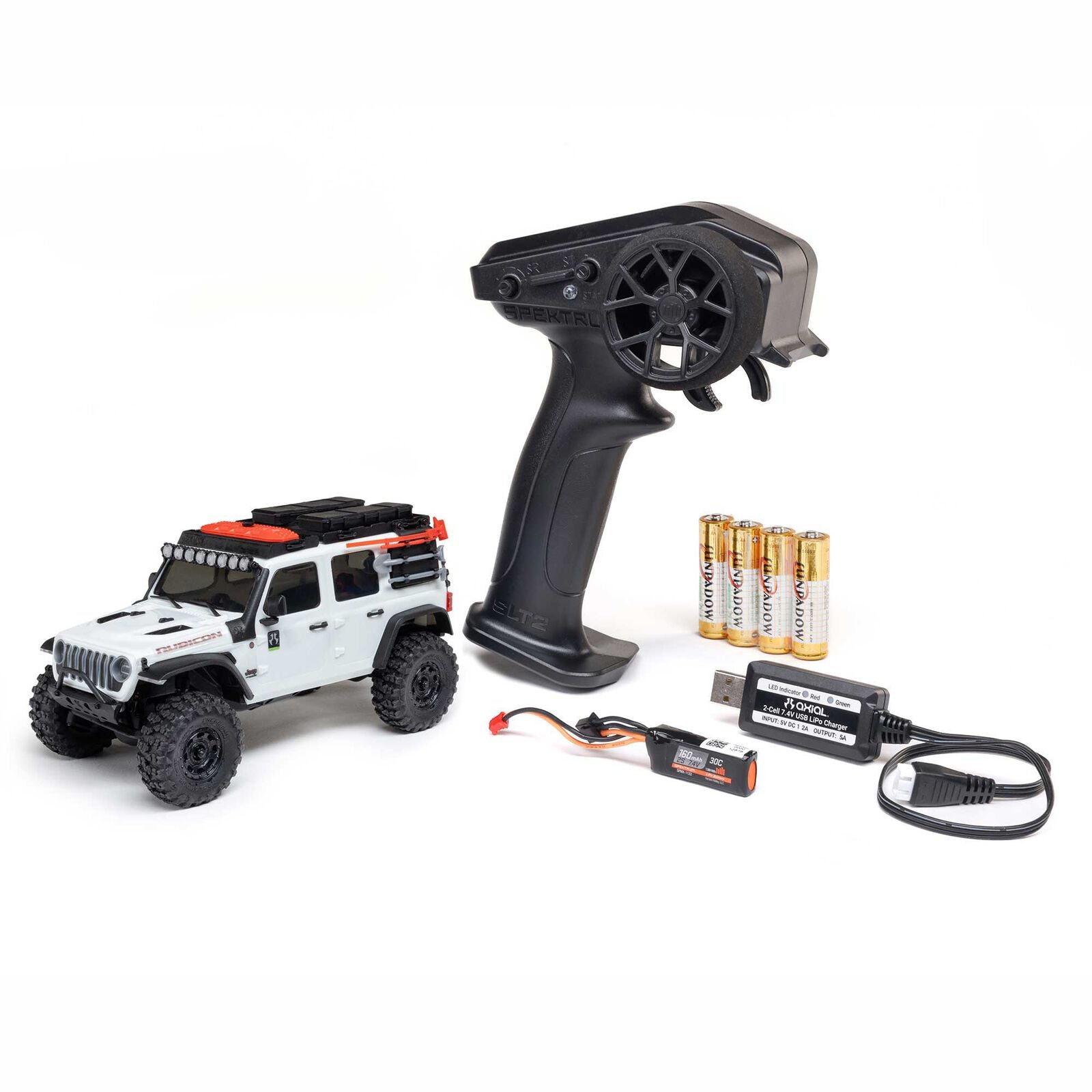 Axial - 1/30 Axial SCX30 Jeep Wrangler (Battery & Charger Included), Blanca